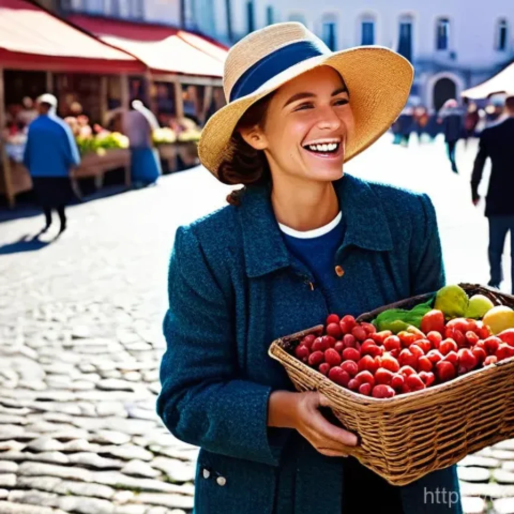 앙골라 종교 분포 - **Prompt 1:** A vibrant outdoor market scene in a quaint European town square. Sunlight streams down...